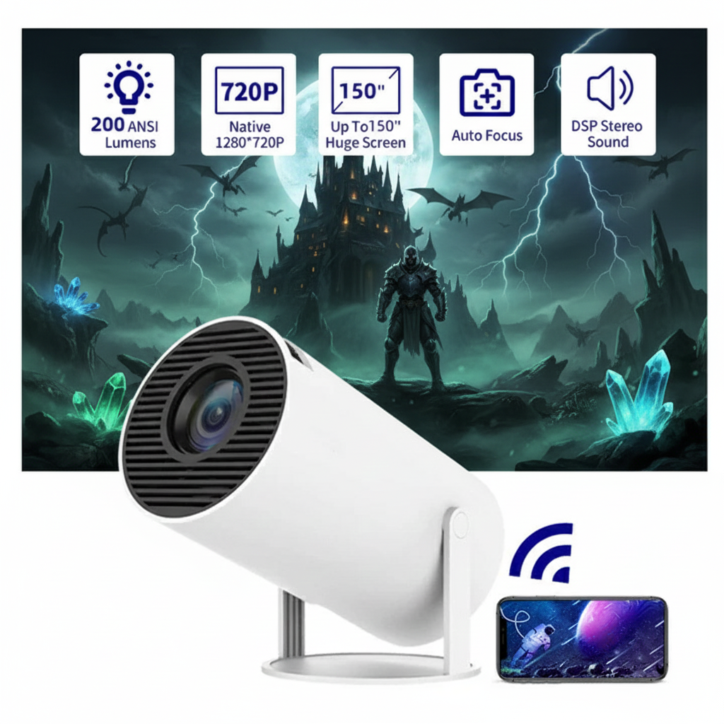 Cinematic Smart Wireless Projector