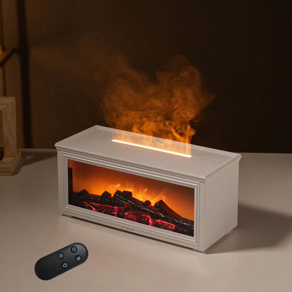 Flame Fireplace Aroma Diffuser – 7 Colors