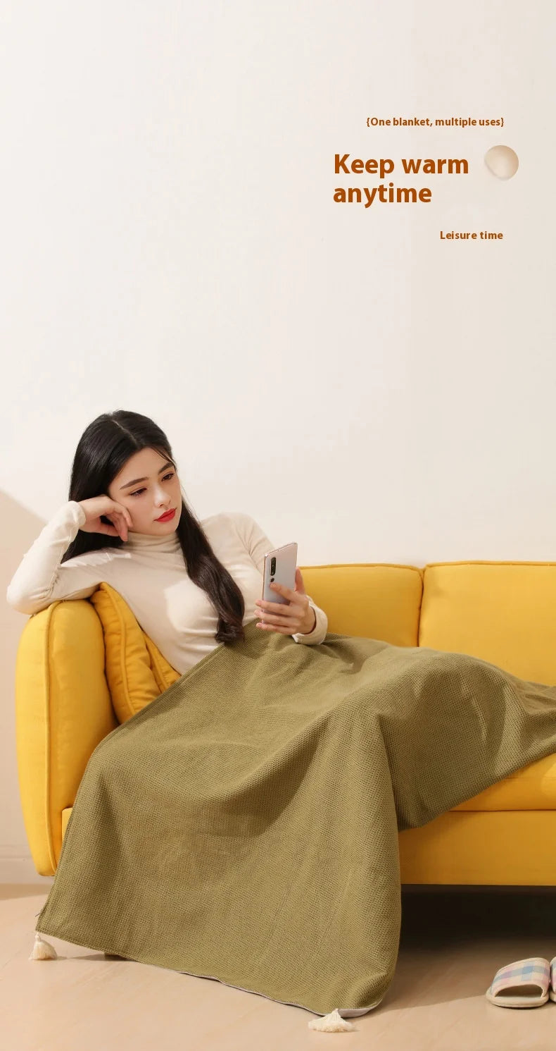 Portable USB Heated Wearable Blanket – 3 Heat Levels