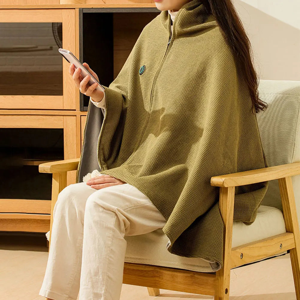 Portable USB Heated Wearable Blanket – 3 Heat Levels