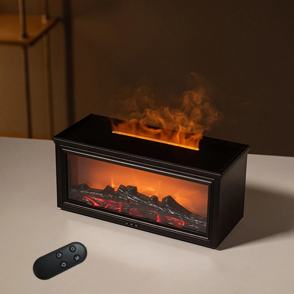 Flame Fireplace Aroma Diffuser – 7 Colors