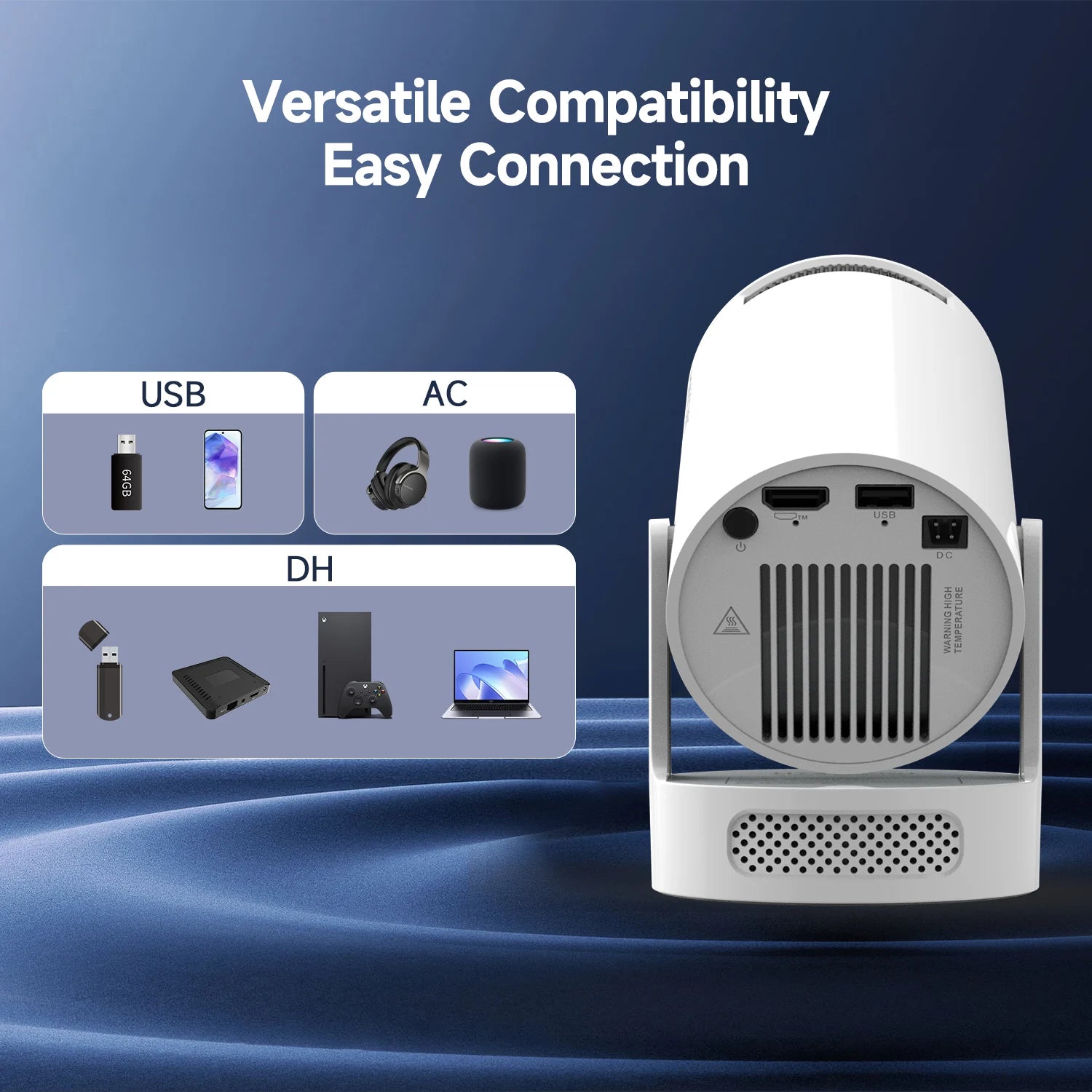 Cinematic Smart Wireless Projector