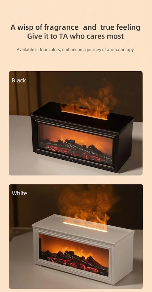 Flame Fireplace Aroma Diffuser – 7 Colors